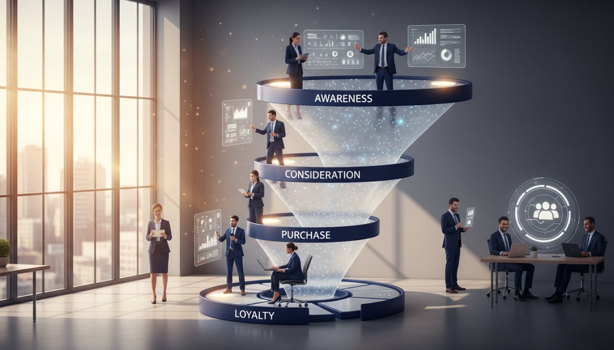 BtoB リードナーチャリング SNS活用の流れ