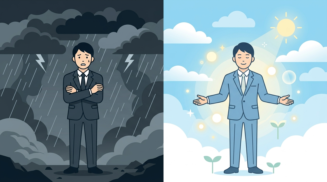 失敗を隠す人と淡々と語れる経営者の対比