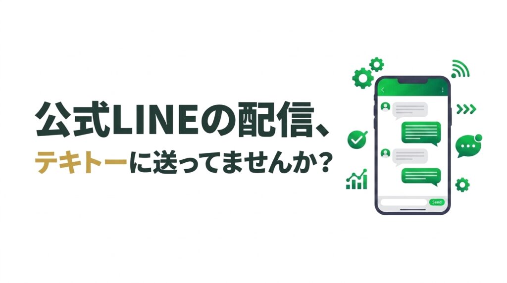 LINEシナリオ作成の手順5ステップ
